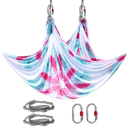 Aerial Yoga Hammock Suitable for Home Fitness Anti-Gravity Swing Pilates Inversion Exercises All Levels of Yoga Starter Kit