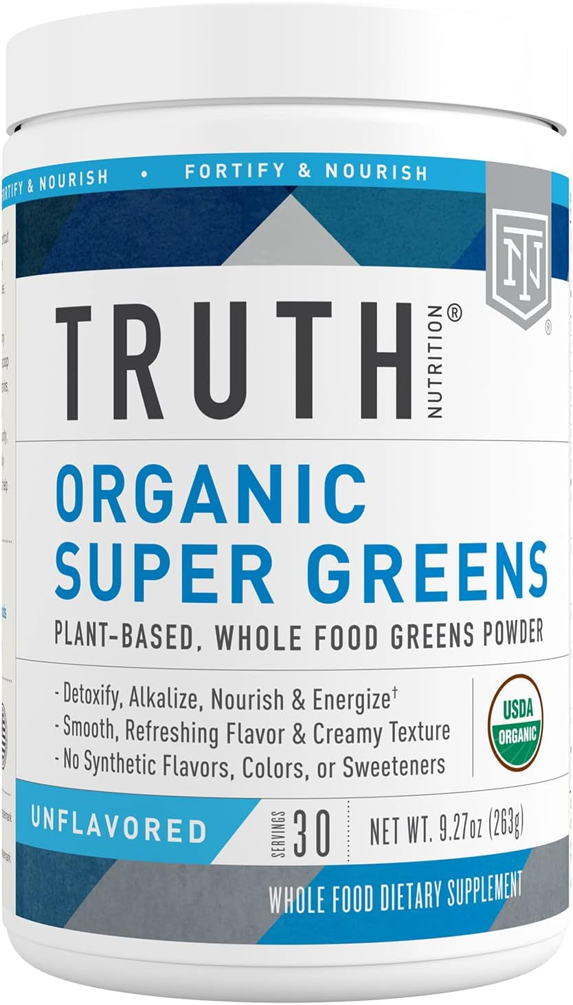  Organic Green Superfood Powder to Boost Energy &amp; Immunity, Healthy Digestion for Men &amp; Women