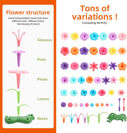  Flower Garden Building Toys