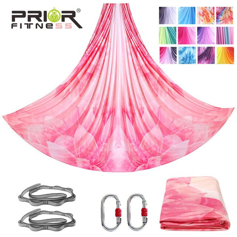 Aerial Yoga Hammock Suitable for Home Fitness Anti-Gravity Swing Pilates Inversion Exercises All Levels of Yoga Starter Kit