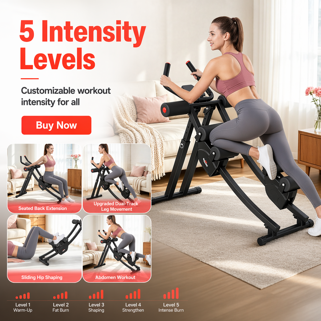Dual Track Ab Trainer w/ LCD Monitor