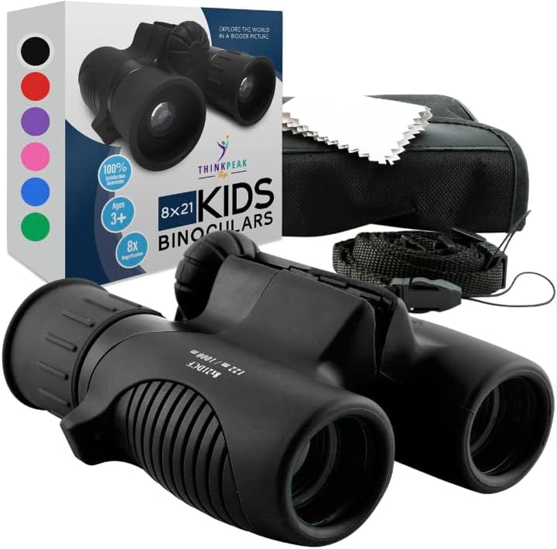 THINKPEAK 8X21 Kids Binoculars - Ideal for Ages 8-12, Perfect for Birthdays and Back to School