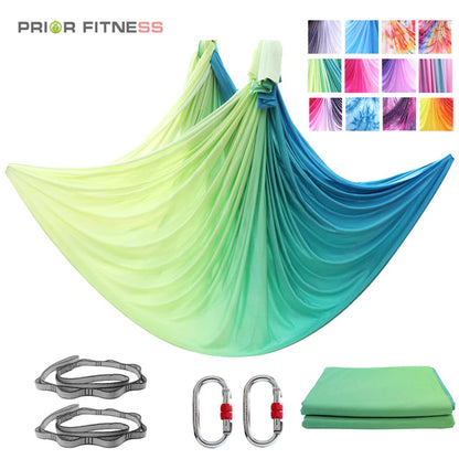 Aerial Yoga Hammock Suitable for Home Fitness Anti-Gravity Swing Pilates Inversion Exercises All Levels of Yoga Starter Kit