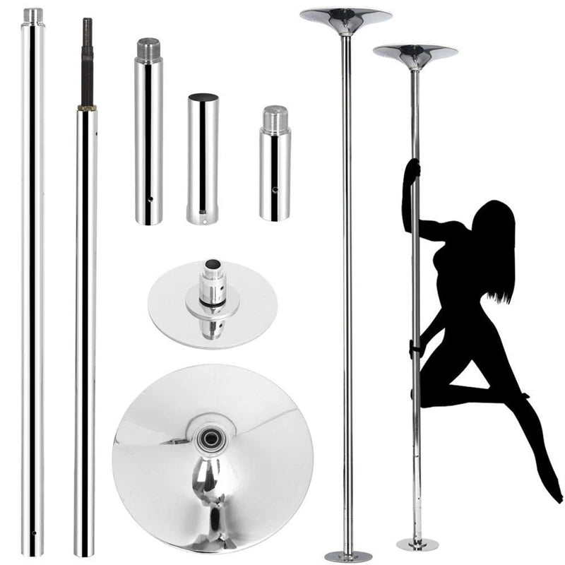 45Mm Professional Golden Stripper Pole Dance Spin Pole Removable