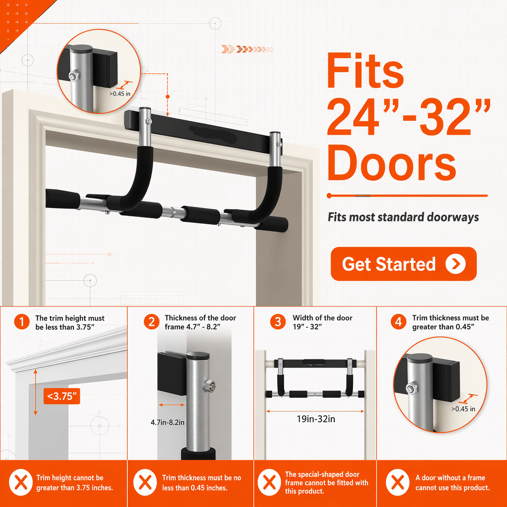 Adjustable Doorway Pull up Bar