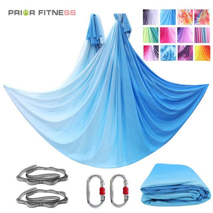 Aerial Yoga Hammock Suitable for Home Fitness Anti-Gravity Swing Pilates Inversion Exercises All Levels of Yoga Starter Kit