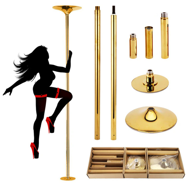 45Mm Professional Golden Stripper Pole Dance Spin Pole Removable