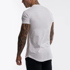 Men's 2023 Gym Sport Running T-Shirt with High Elasticity and Quick Dry Technology