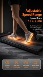 2.5HP Under Desk Portable Walking Pad