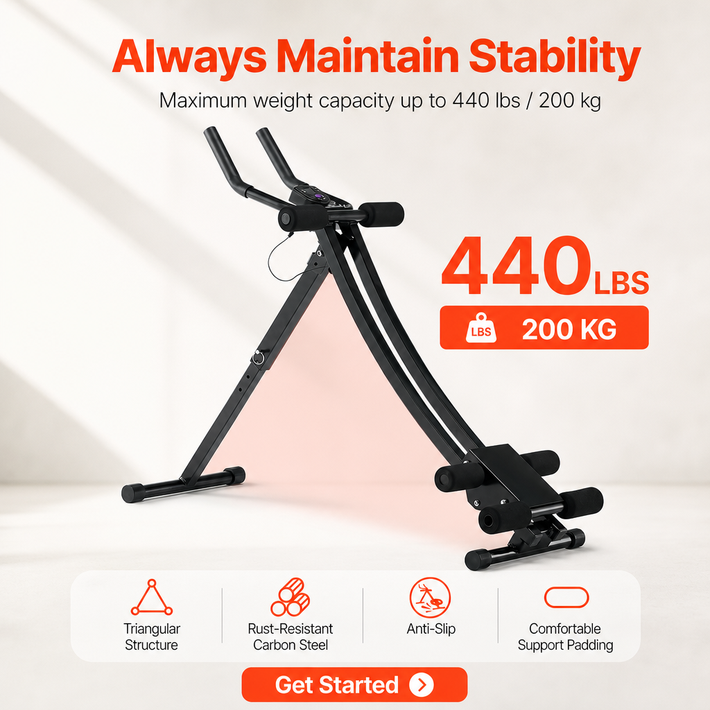 Dual Track Ab Trainer w/ LCD Monitor