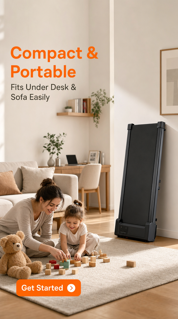 2.5HP Under Desk Portable Walking Pad