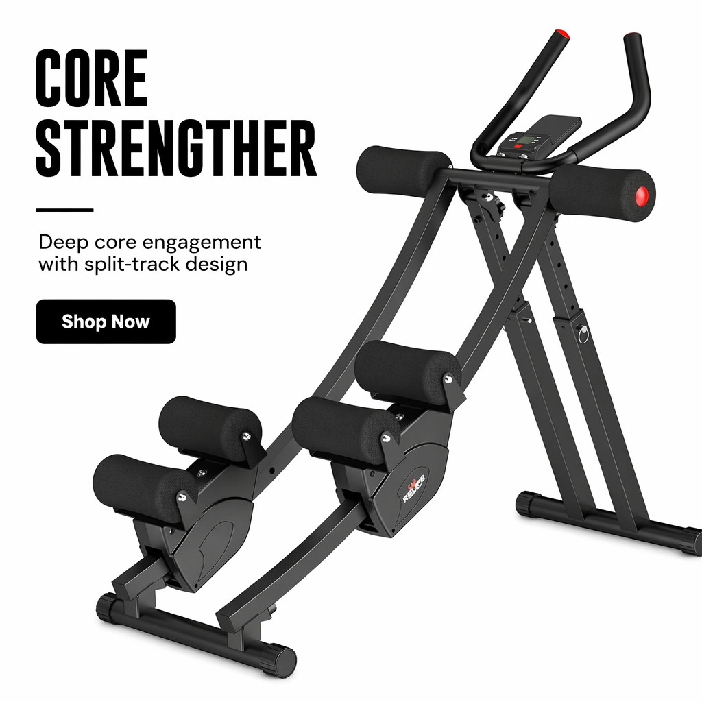 Dual Track Ab Trainer w/ LCD Monitor