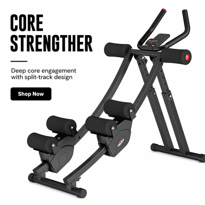 Dual Track Ab Trainer w/ LCD Monitor