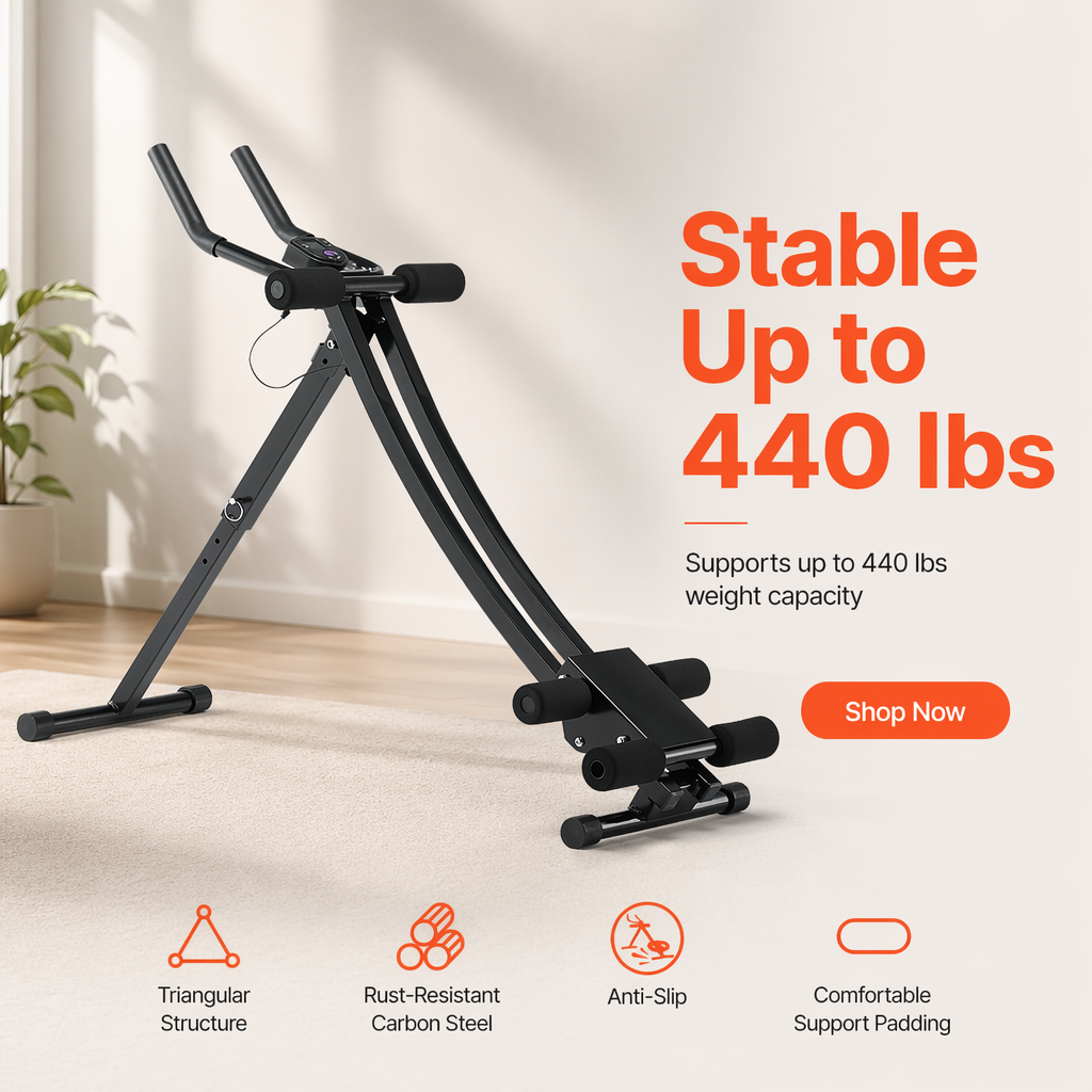 Dual Track Ab Trainer w/ LCD Monitor