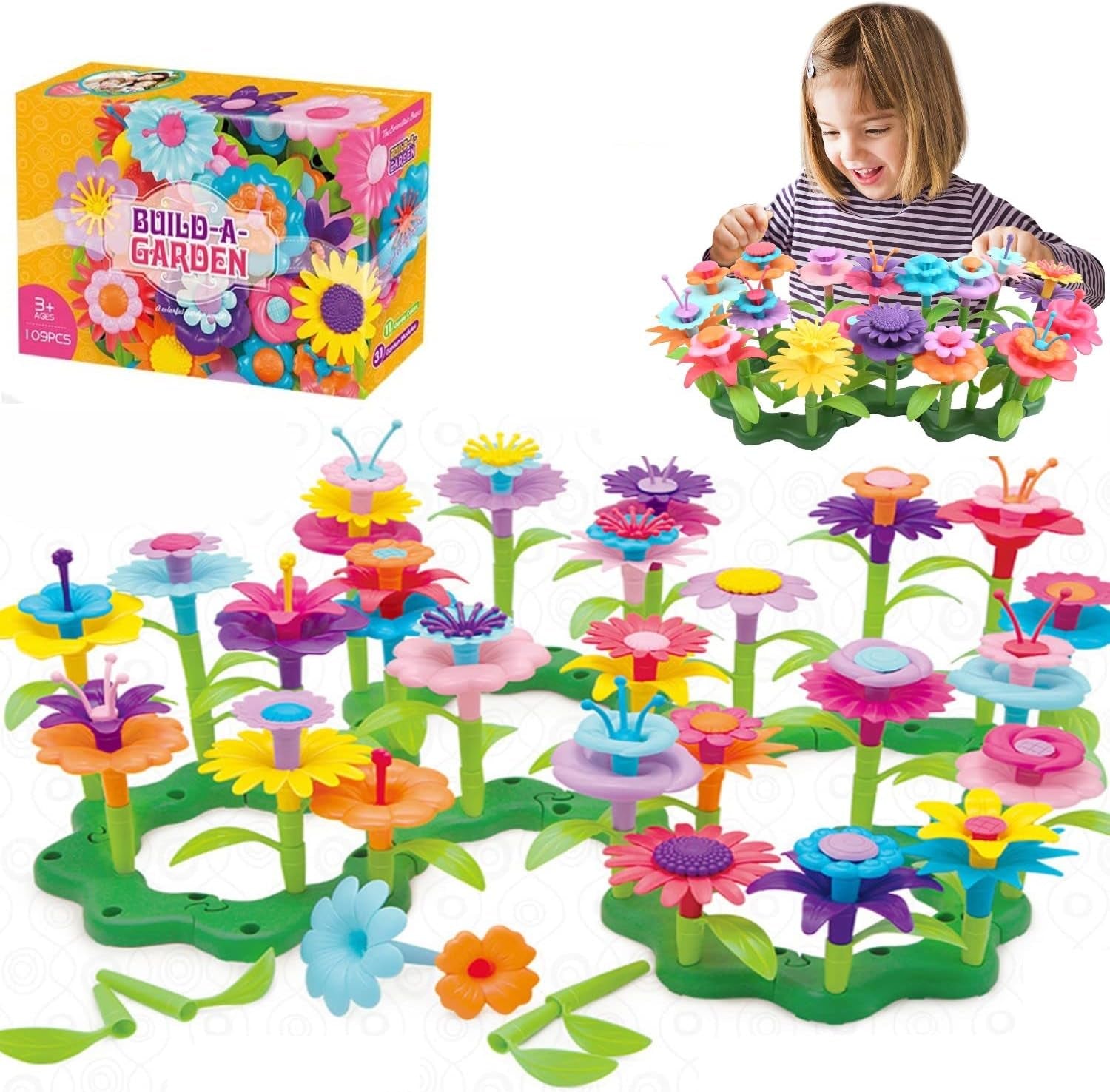  Flower Garden Building Toys