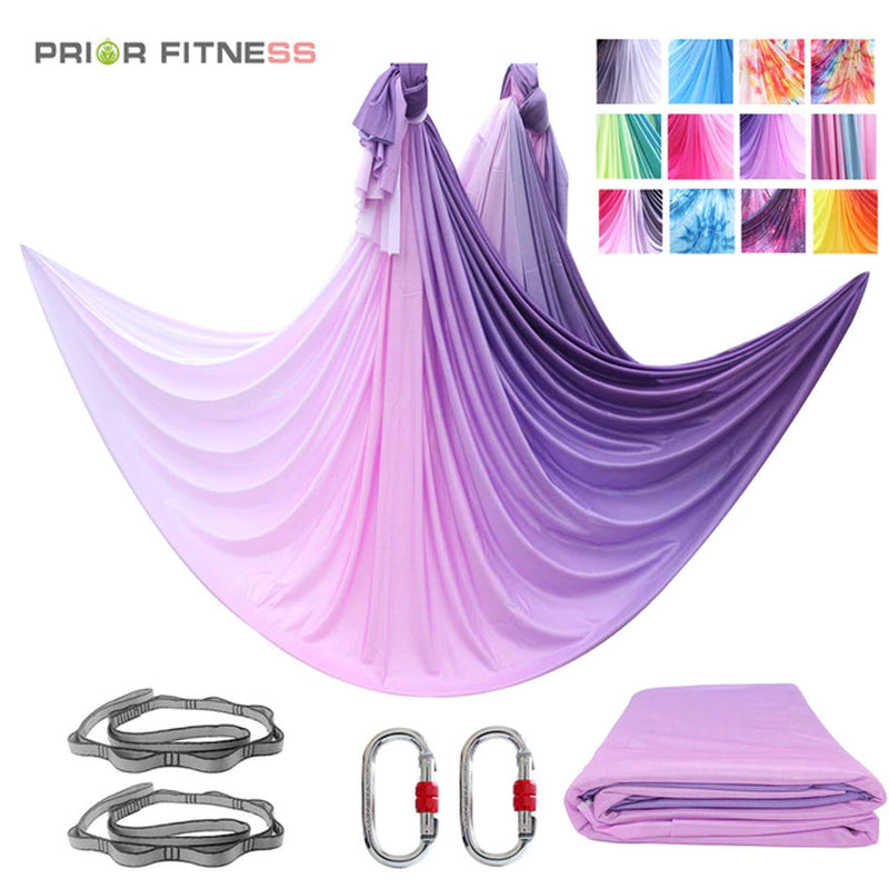 Aerial Yoga Hammock Suitable for Home Fitness Anti-Gravity Swing Pilates Inversion Exercises All Levels of Yoga Starter Kit