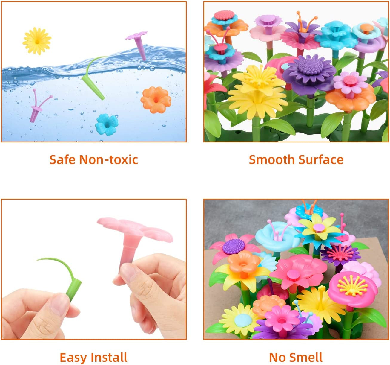  Flower Garden Building Toys