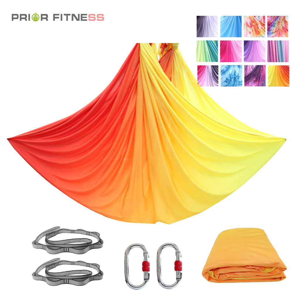 Aerial Yoga Hammock Suitable for Home Fitness Anti-Gravity Swing Pilates Inversion Exercises All Levels of Yoga Starter Kit