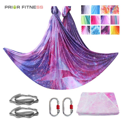 Aerial Yoga Hammock Suitable for Home Fitness Anti-Gravity Swing Pilates Inversion Exercises All Levels of Yoga Starter Kit