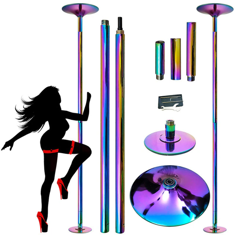 45Mm Professional Golden Stripper Pole Dance Spin Pole Removable