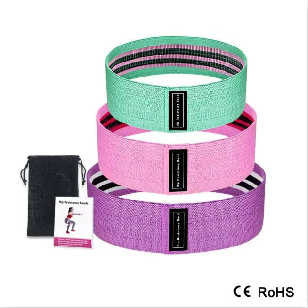 3 Piece Rubber Resistance Bands